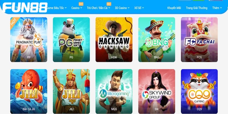 Bắn cá FUN88 là một thể loại giải trí trực tuyến nổi bật